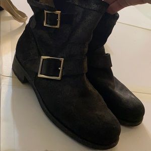 Grey Metallic Jimmy Choo boots